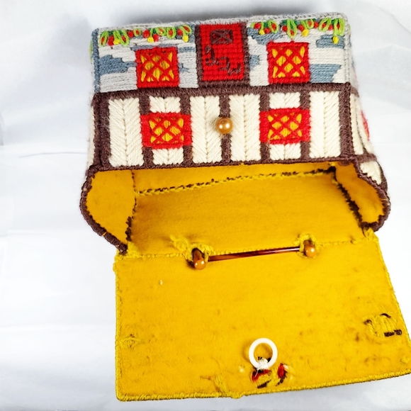 Very Interesting Vintage Bag Bakelite Handle - Picture 3 of 4